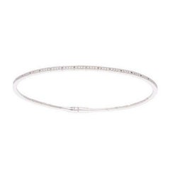 14K Rose Gold Moonlight Collection Bangle with 0.25 Carat Round Diamonds