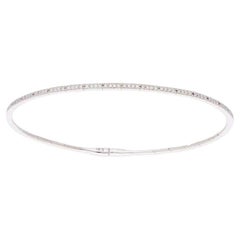 Bracelet jonc collection Moonlight en or rose 14 carats avec diamants ronds de 0,25 carat