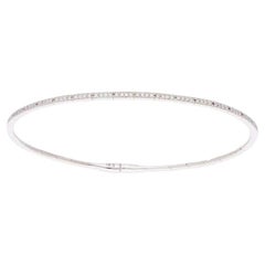 Brazalete Colección Moonlight de oro rosa de 14 quilates con diamantes redondos de 0,25 quilates