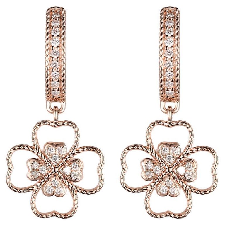 ROSE EARRING MOTHER OF PEARL