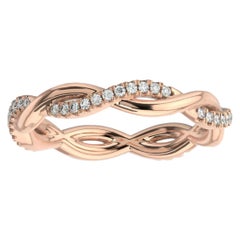 Norma Petite Interwine Eternity Diamantring, 14 Karat Roségold