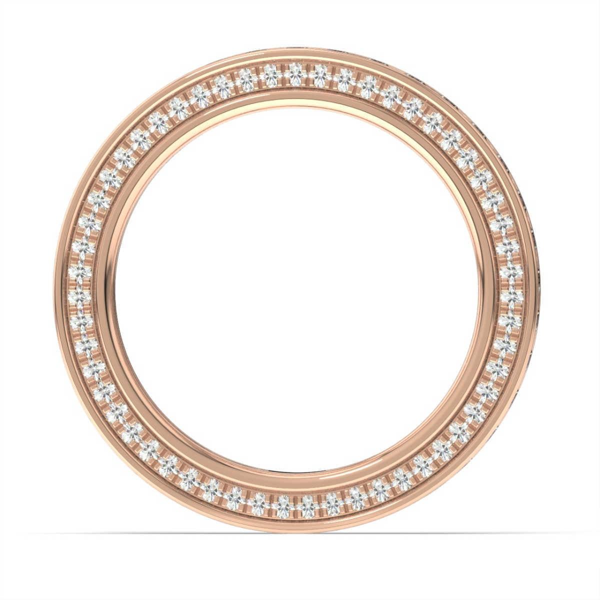 This red carpet eternity ring features rows of micro - prong-set diamonds. Experience the difference!

Product details: 

Center Gemstone Color: WHITE
Side Gemstone Type: NATURAL DIAMOND
Side Gemstone Shape: ROUND
Metal: 14K Rose Gold
Metal Weight: