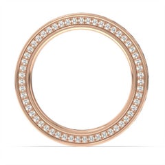 Anello Olivia Eternity in oro rosa 14K con diamante da 2 carati