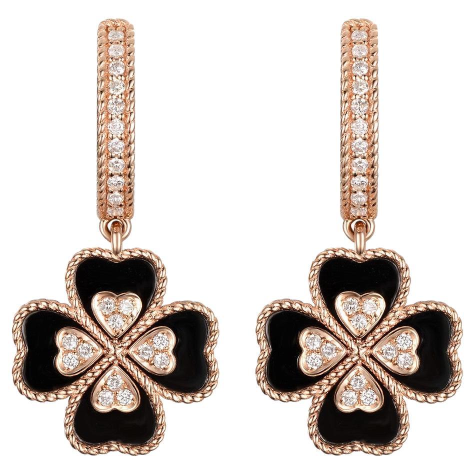 Gnoce 925 Sterling Silber Angelhaken Ohrring – Roségold Tropfen Ohrringe, Für Charm Anhänger, Geschenk Für Frauen