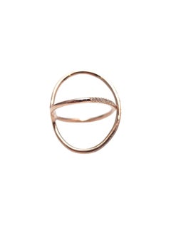 Anello Crossover Open Orbit in oro rosa 14 carati #25421
