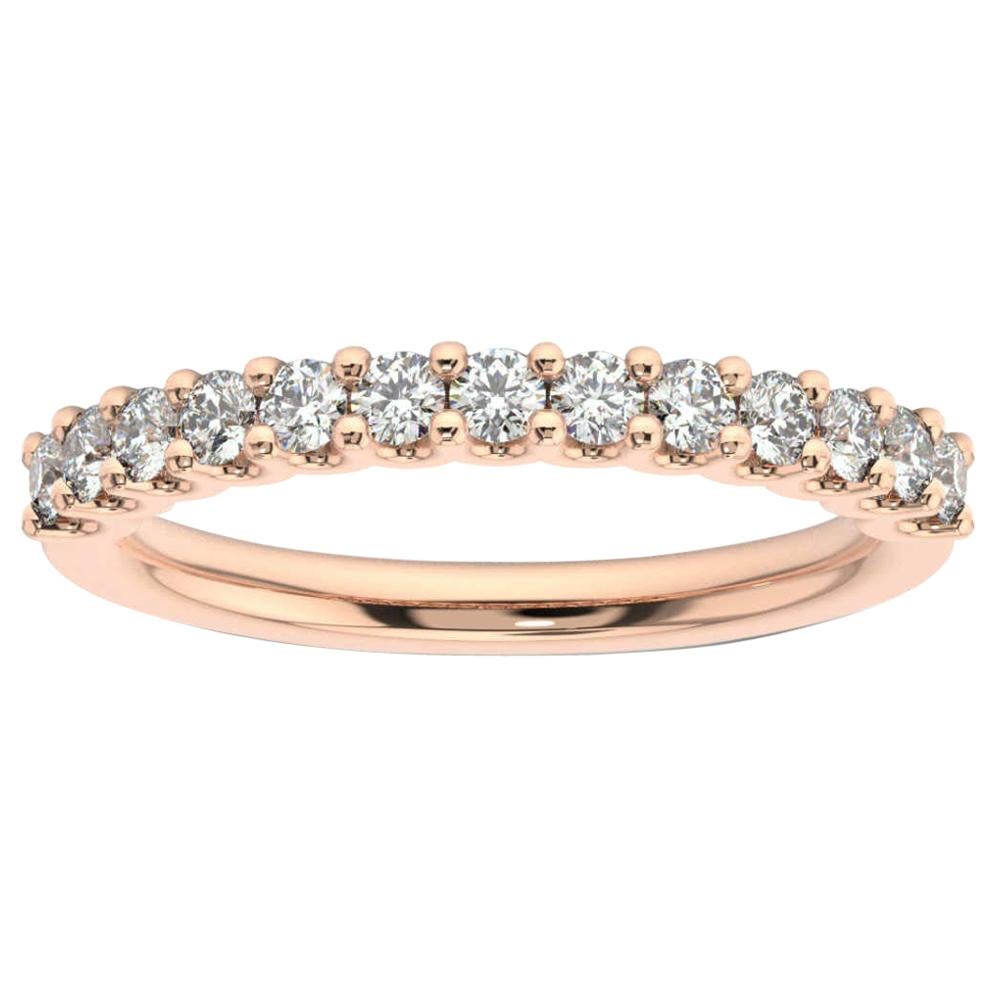 14K Rose Gold Pavia "U" Diamond Ring '1/2 Ct. Tw'