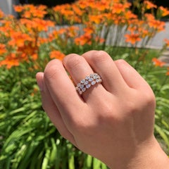 14K Rose Gold Pear Shape 0.75ct Diamond Band for Her