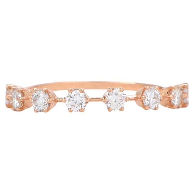 14k Rose Gold Ring, 0.48 ct Diamond Rings, Vintage Model Rings For Sale