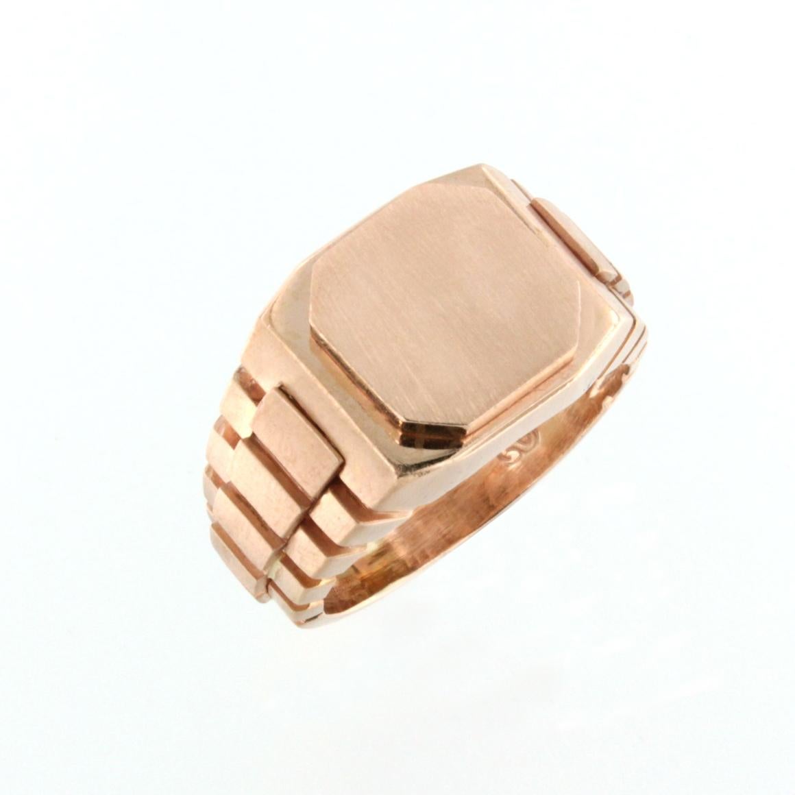 Ring aus 18 Karat Roségold für Damen oder Herren