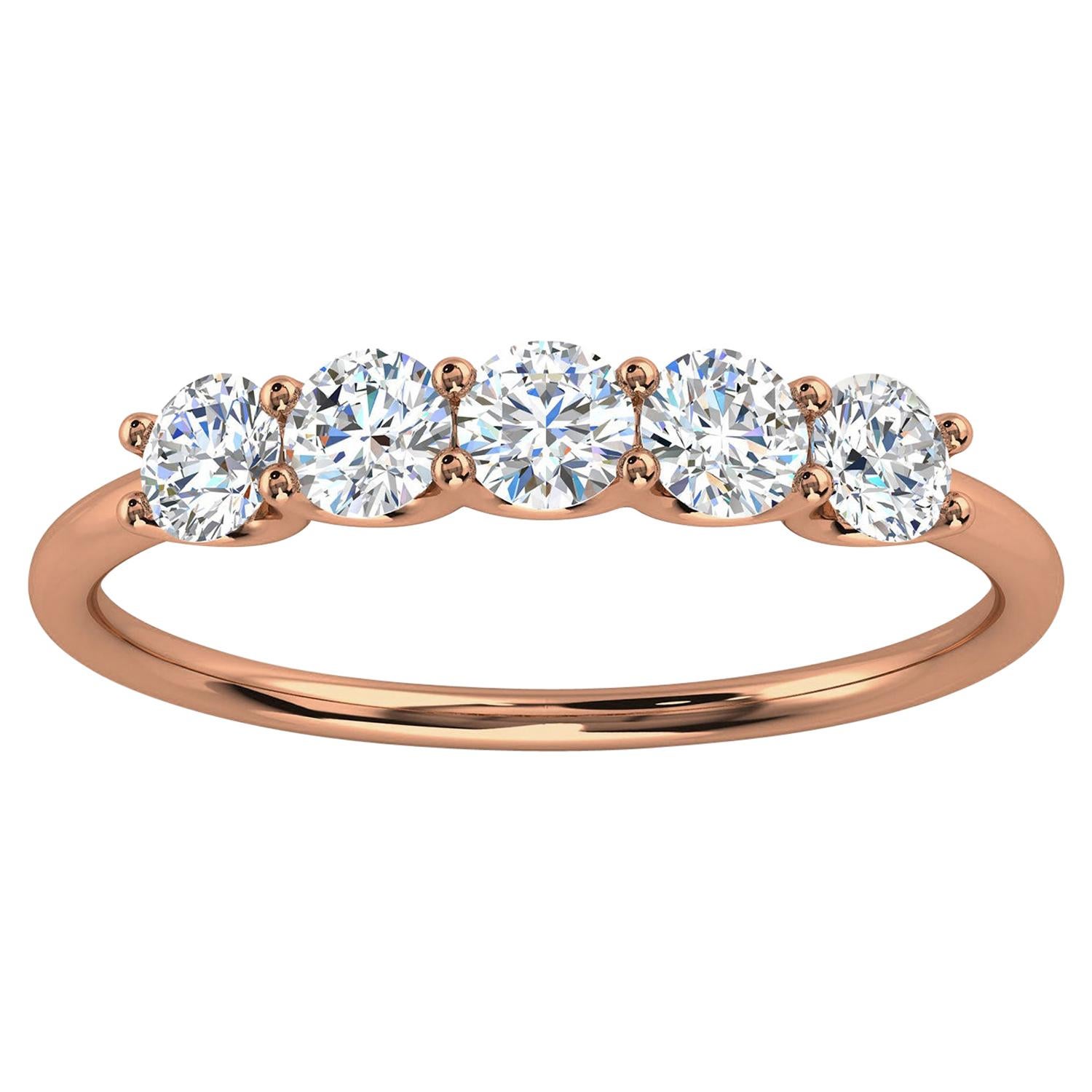 14k Rose Gold Sevilla Diamond Ring '1/2 Ct. Tw' For Sale