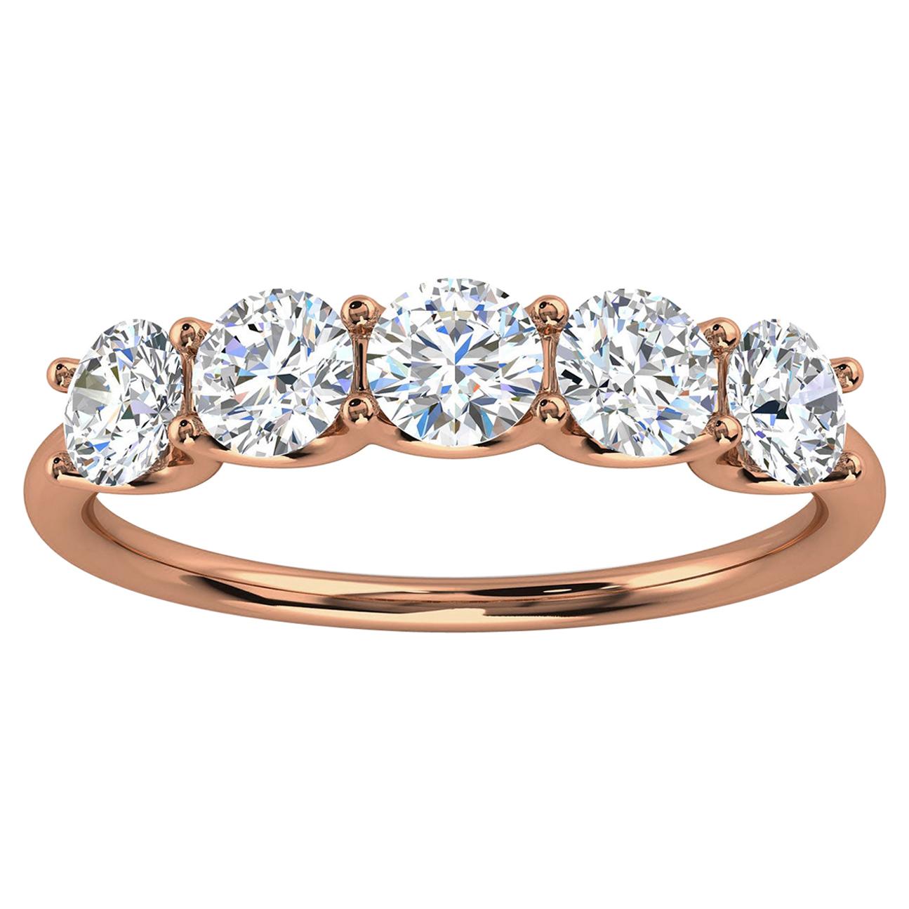 14K Rose Gold Sevilla Diamond Ring '1 Ct. tw' For Sale