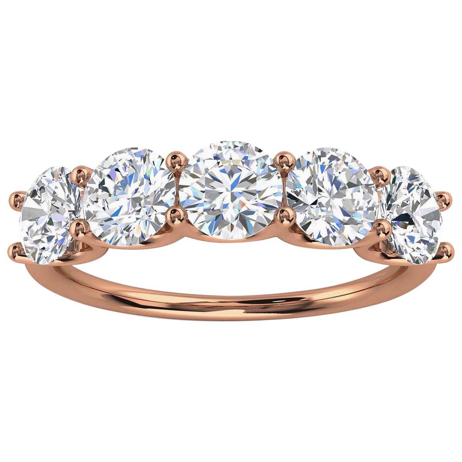 14K Rose Gold Sevilla Diamond Ring '2.00 Ct. Tw' For Sale