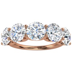 14 Karat Roségold Diamantring '5 Ct. tw'