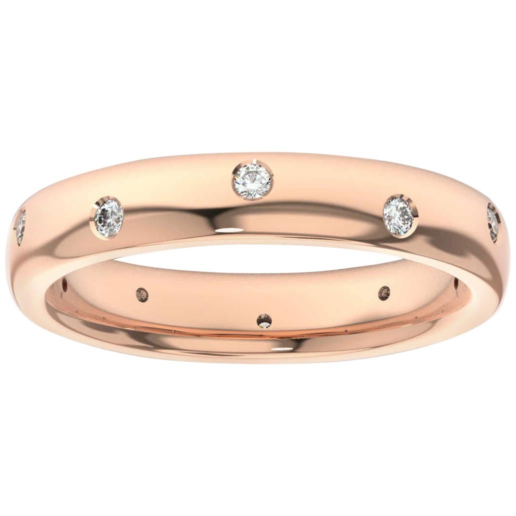 14K Rose Gold Siena Eternity Diamond Ring '1/5 Ct. Tw' For Sale