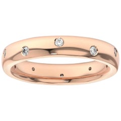 14K Rose Gold Siena Eternity Diamond Ring '1/5 Ct. Tw'