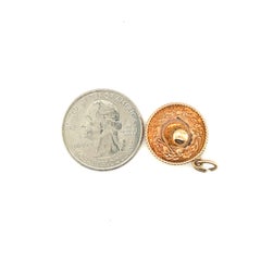 14K Rose Gold Sombrero Charm