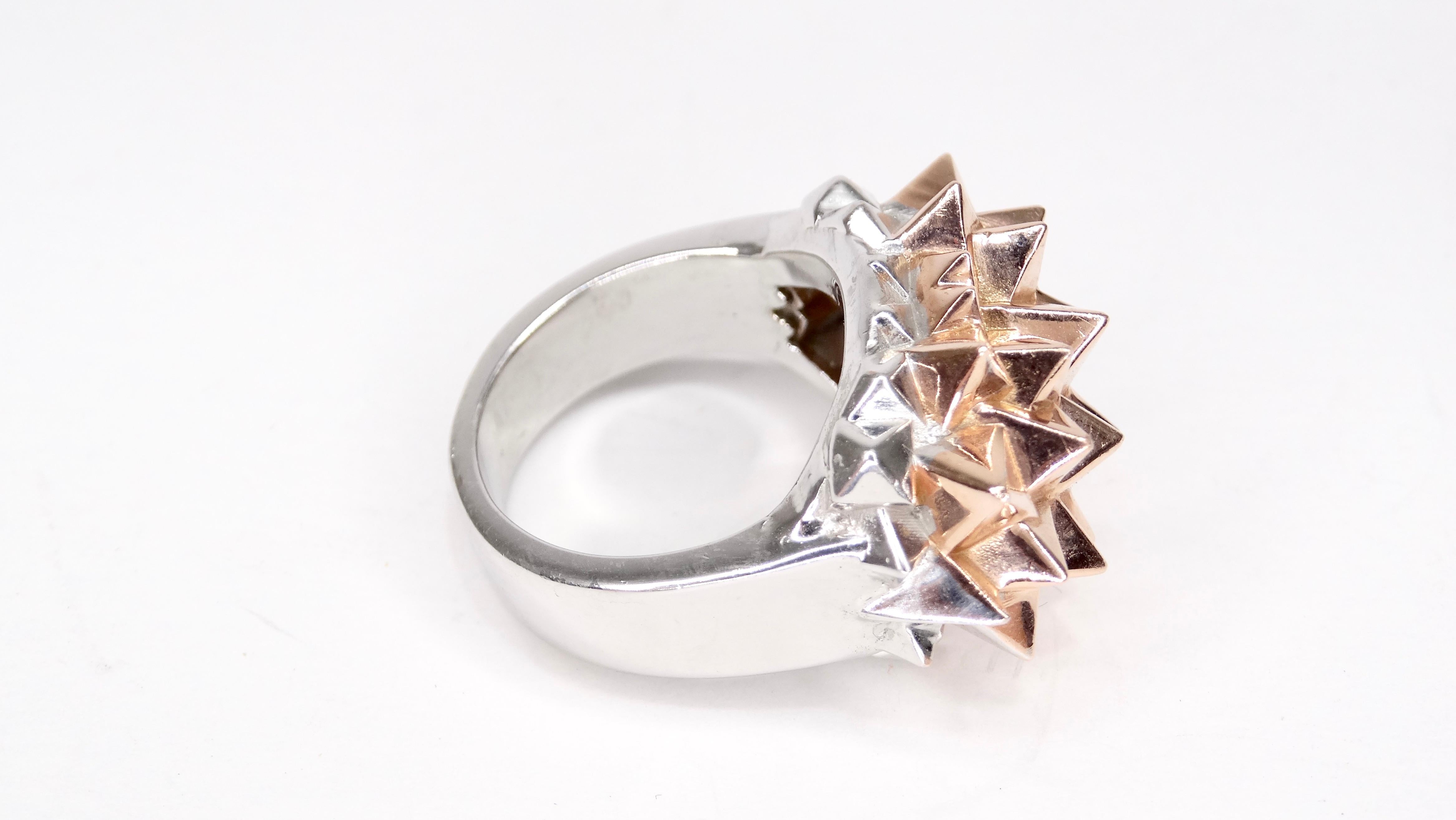 gold spike ring