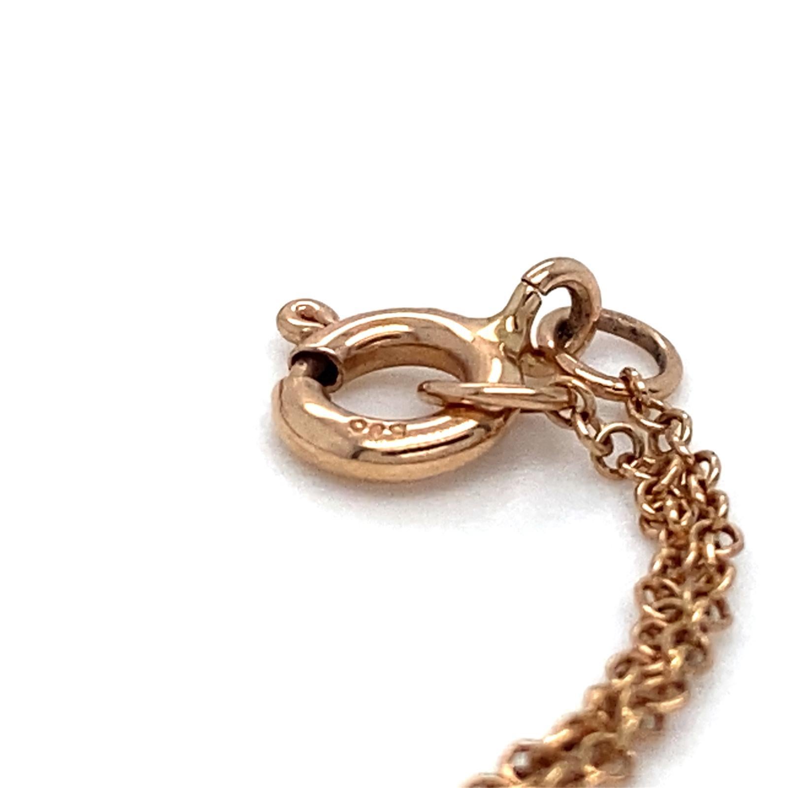 Women's or Men's 14k Rose Gold Unique Ruby and 0.64 ct Diamond Drop Lariat Necklace, 17.5