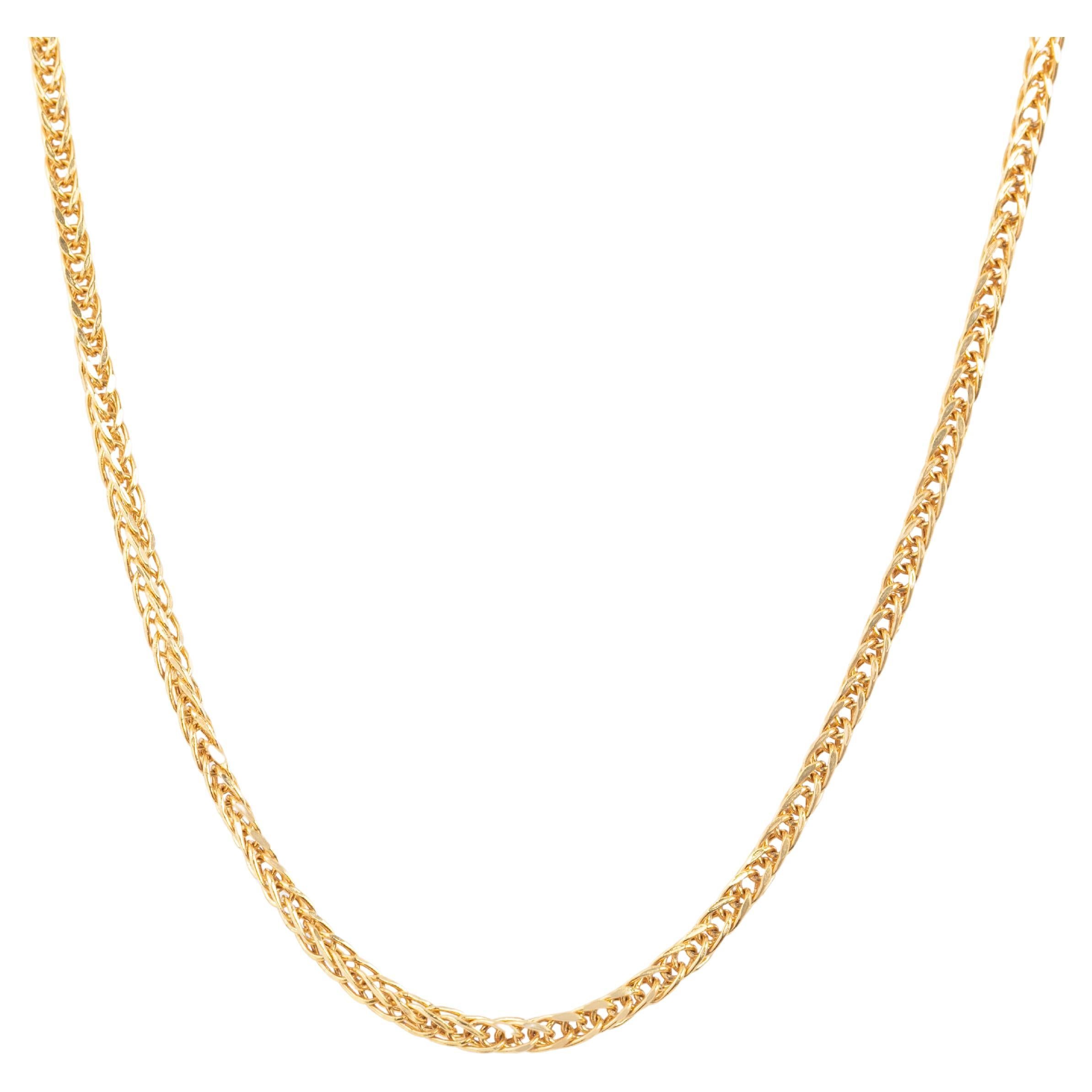 14k Gold Unisex Chain, 5.10 gr 45.00cm 14K Gold Chain Necklace, Real Gold For Sale