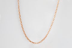 14k Rose Gold Unisex Chain, 5.83 gr 55.00cm 14K Gold Chain Necklace, Real Gold