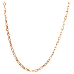 14k Rose Gold Unisex Chain, 5.83 gr 55.00cm 14K Gold Chain Necklace, Real Gold
