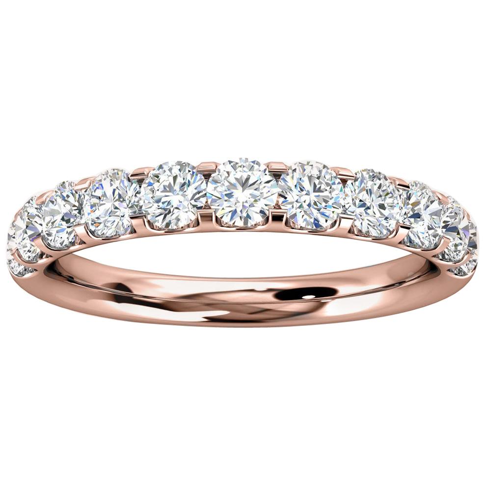 14K Rose Gold Valerie Micro-Prong Diamond Ring '3/4 Ct. tw' For Sale
