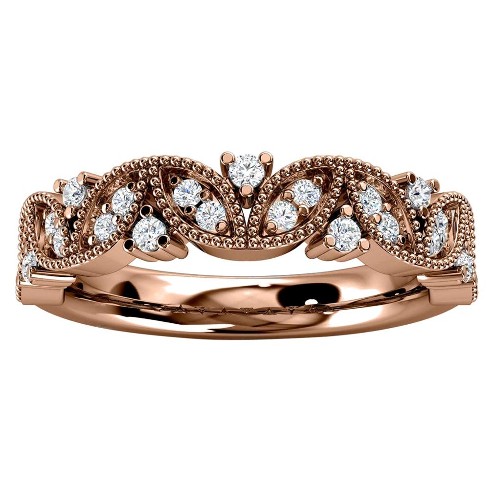 14k Rose Gold Vera Diamond Ring '1/5 Ct. tw'