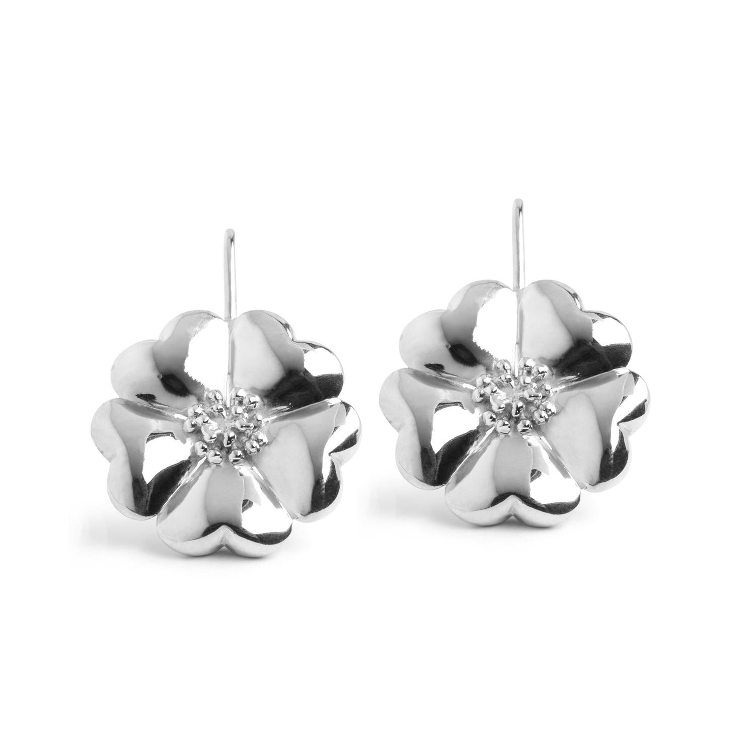 24k flower earrings