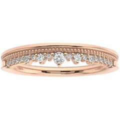 14K Rose Gold Victoria Diamond Ring '1/6 Ct. tw'