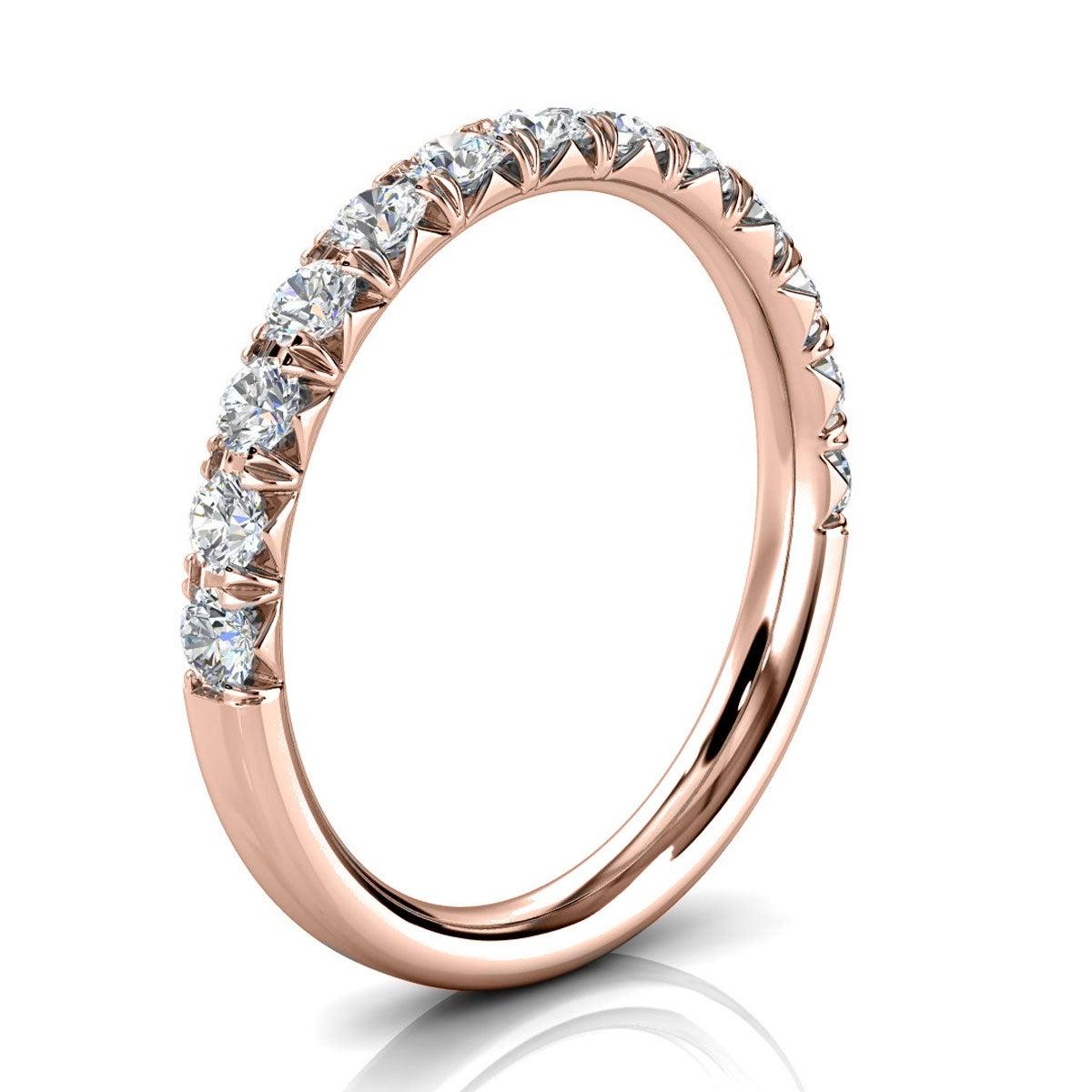 For Sale:  14K Rose Gold Voyage French Pave Diamond Ring '1/2 Ct. Tw' 2
