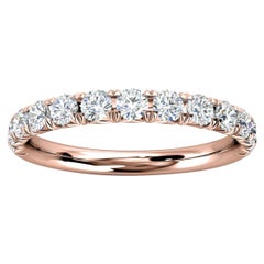 14K Rose Gold Voyage French Pave Diamond Ring '1/2 Ct. Tw'