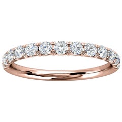 14k Rose Gold Voyage French Pave Diamond Ring '1/3 Ct. tw'