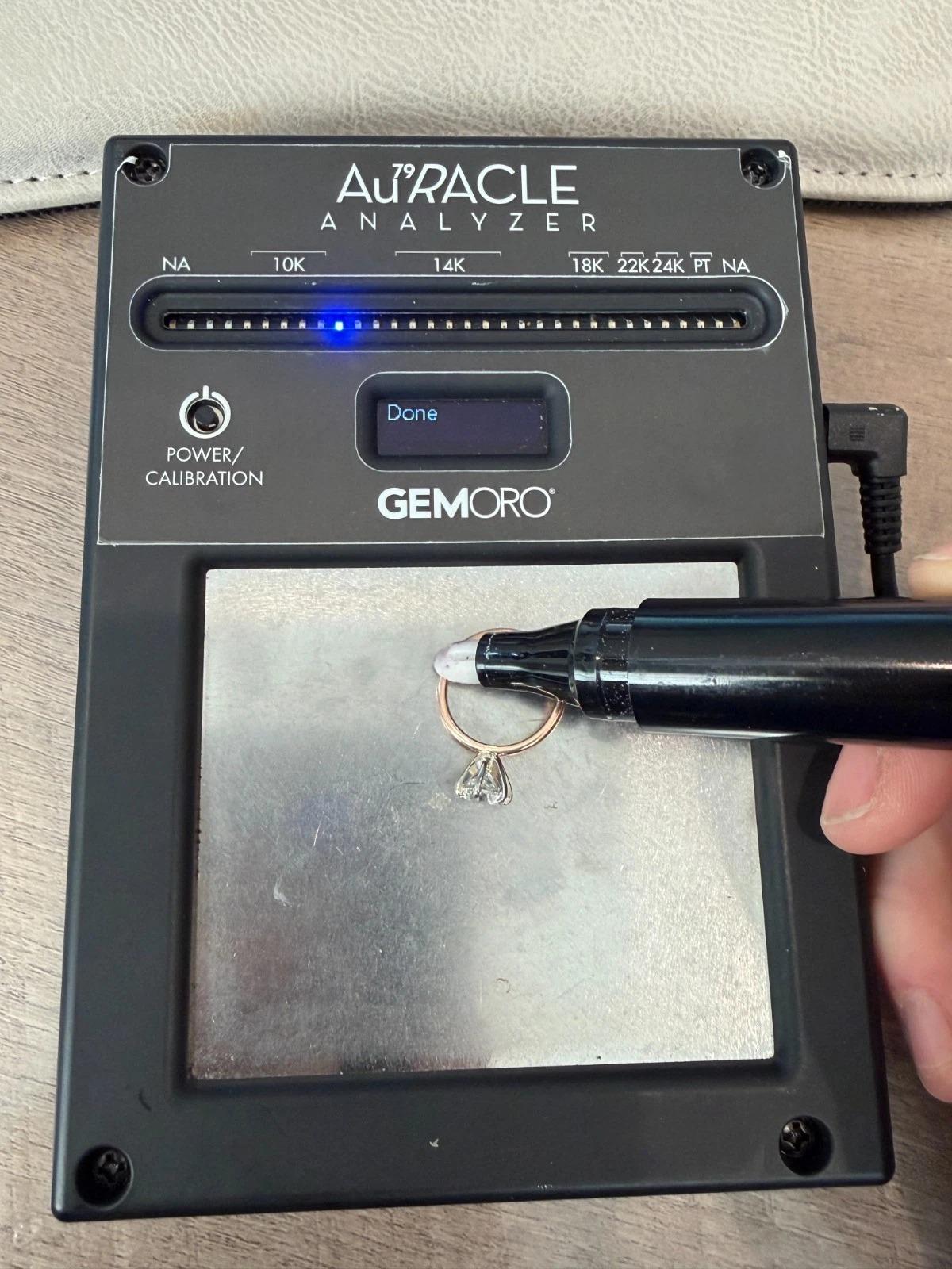 14K Rose Gold & Weißgold 0,96ct natürlicher Diamant Solitär Verlobungsring im Angebot 9