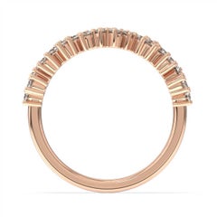 14 Karat Rose Gold Willow Fashion Diamond Ring '3/4 Carat'