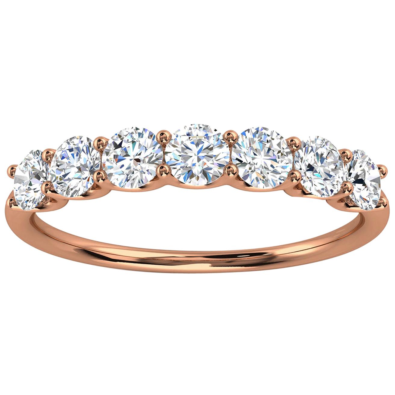 14K Rose Gold Winter Diamond Ring '3/4 Ct. tw' For Sale