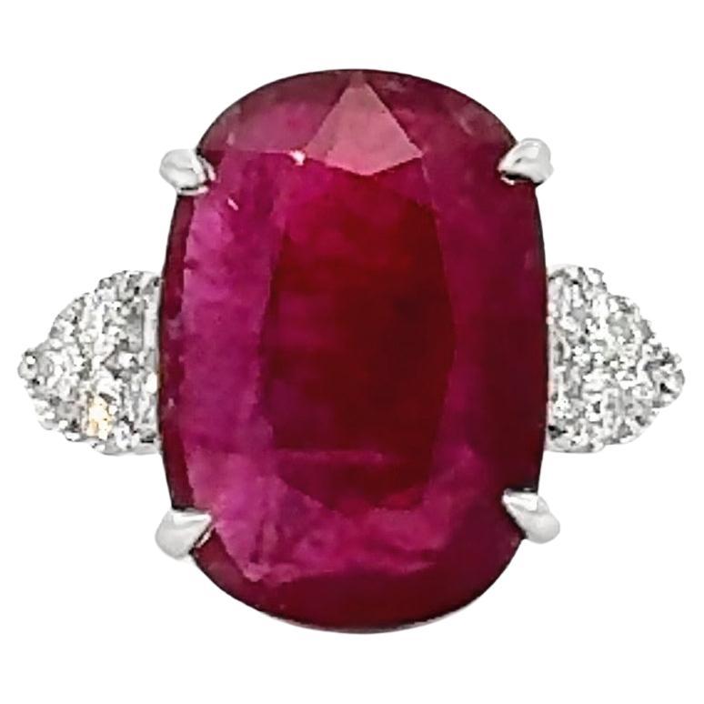 14K Ladies Ruby and Diamond Ring