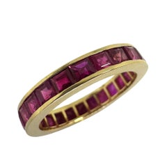 14K Ruby Eternity Band