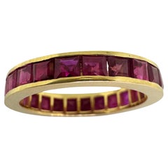 14K Ruby Eternity Band