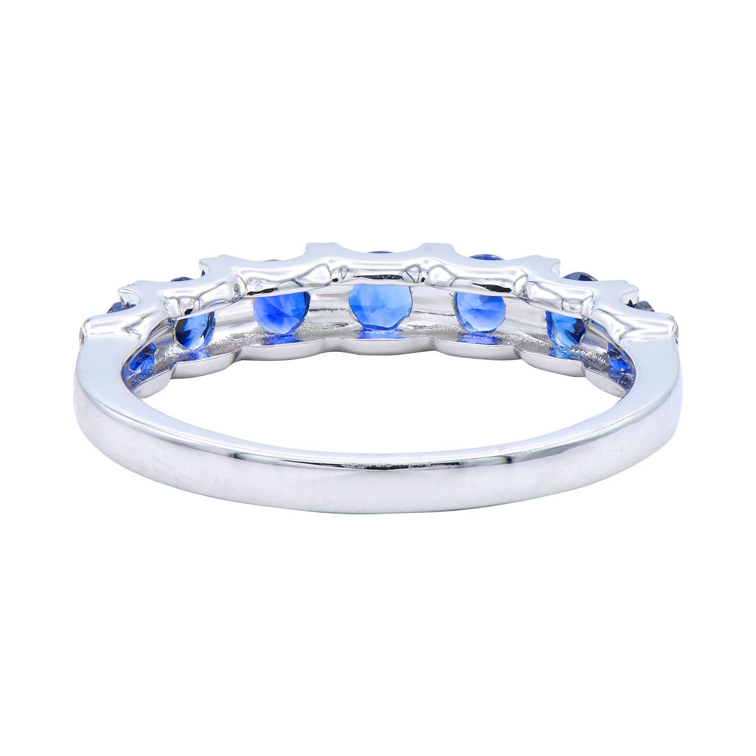 Taglio rotondo Fascia The Row con zaffiri e diamanti 14K in vendita