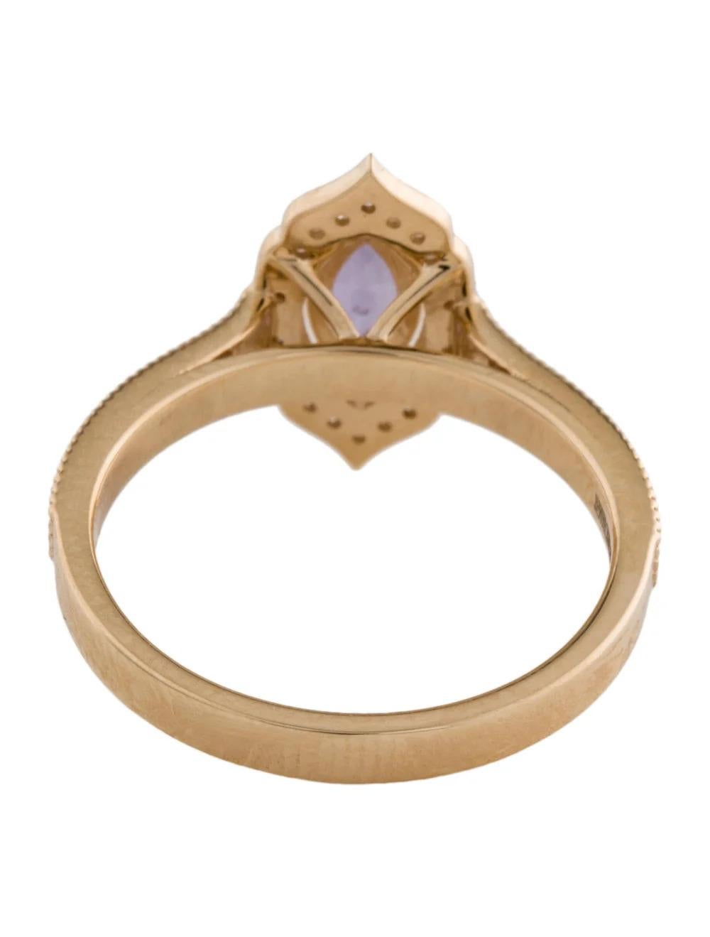 Bague de cocktail 14K saphir et diamant taille 6.75 - Design Elegance, beauté Timeless Neuf - En vente à Holtsville, NY