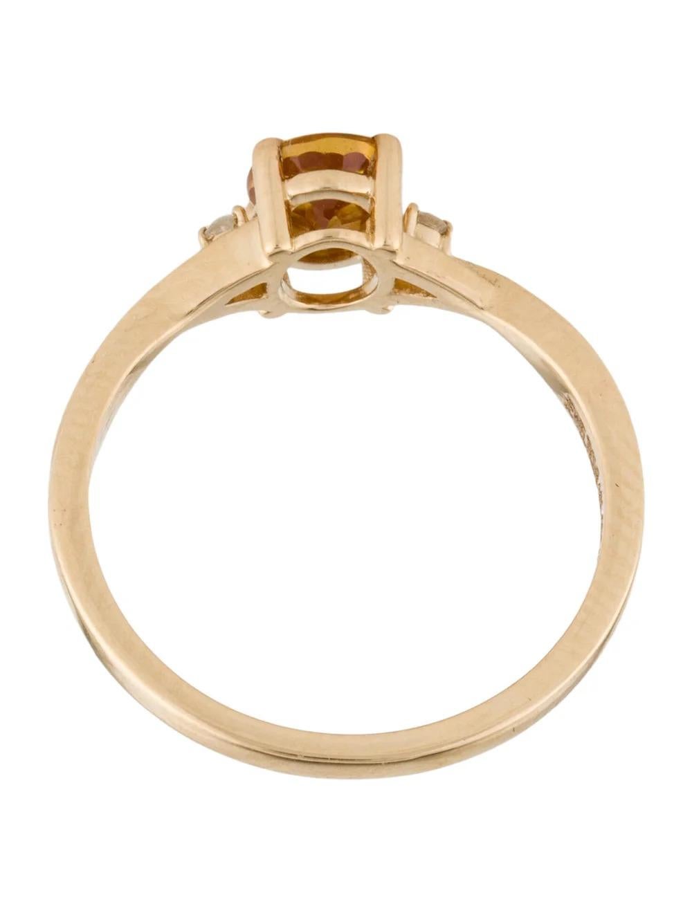 Women's 14K Sapphire & Diamond Cocktail Ring, Size 6.75 - Timeless & Elegant Design For Sale