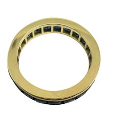 14K Sapphire Eternity Band