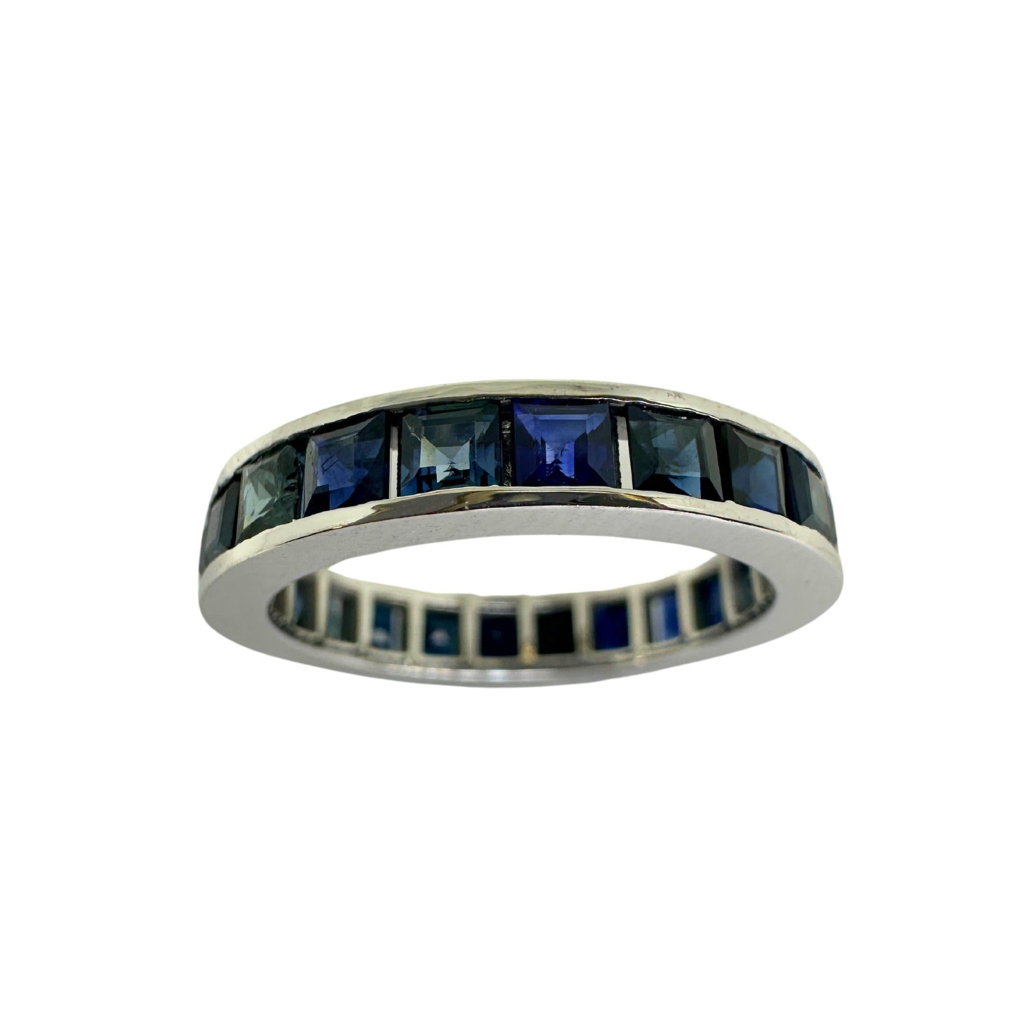 14K Sapphire Eternity Band 1
