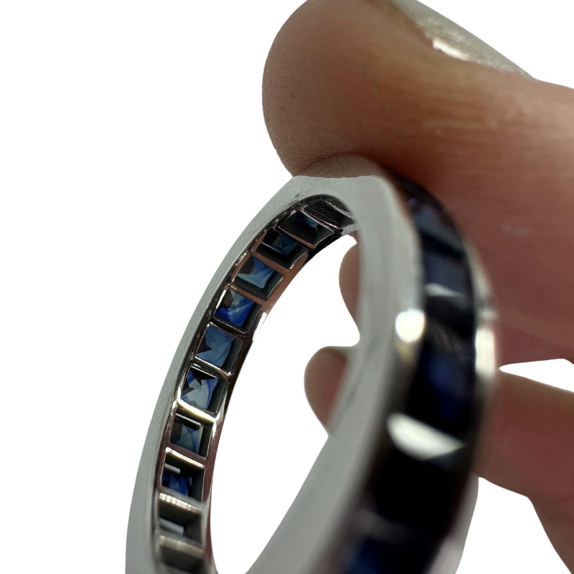 14K Sapphire Eternity Band 3