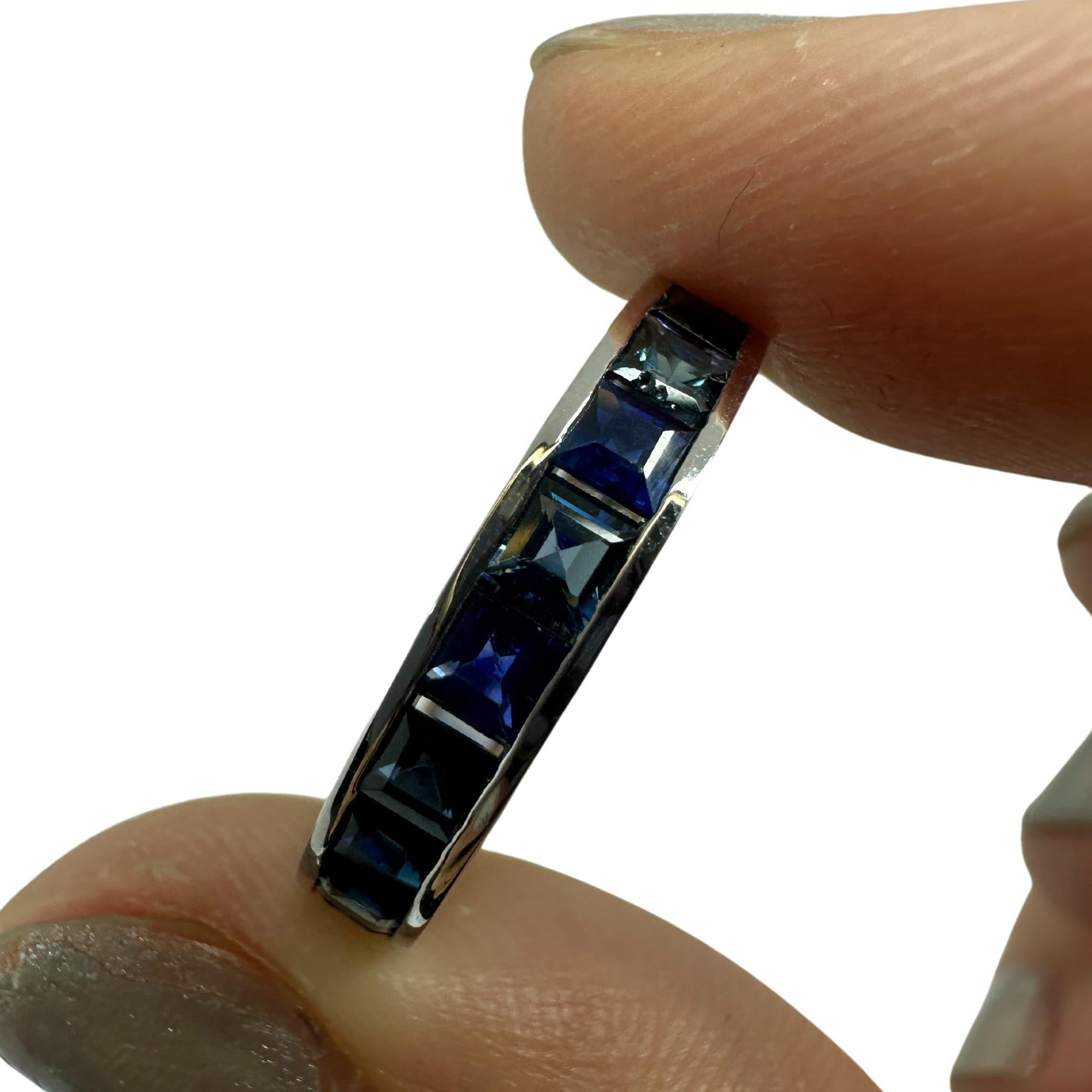 14K Sapphire Eternity Band 4