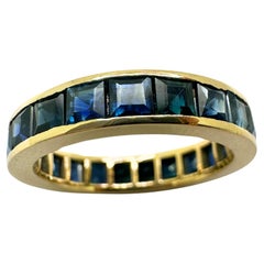 14K Sapphire Eternity Band