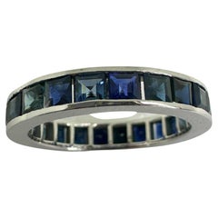14K Sapphire Eternity Band