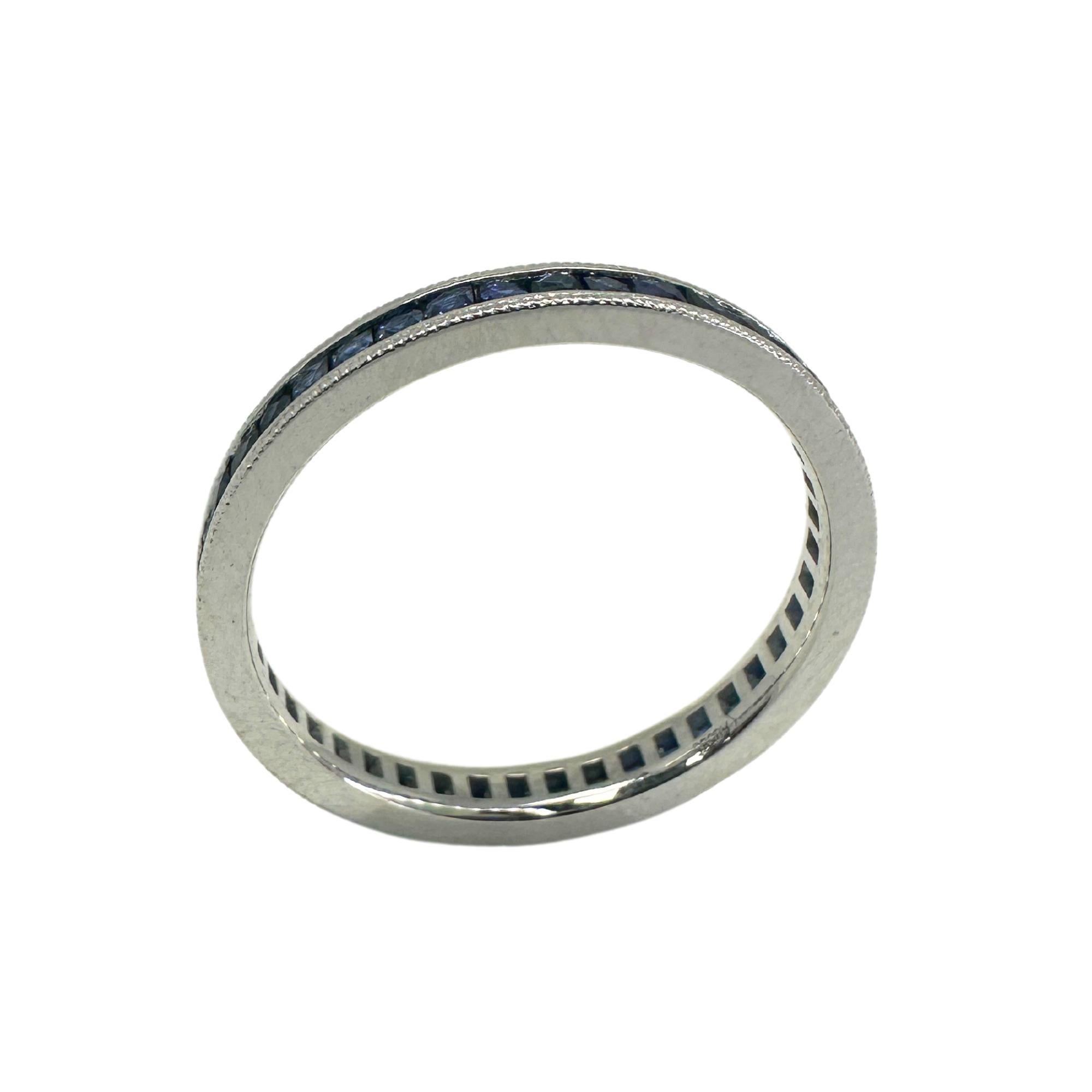 Women's 14K Sapphire Eternity Ring