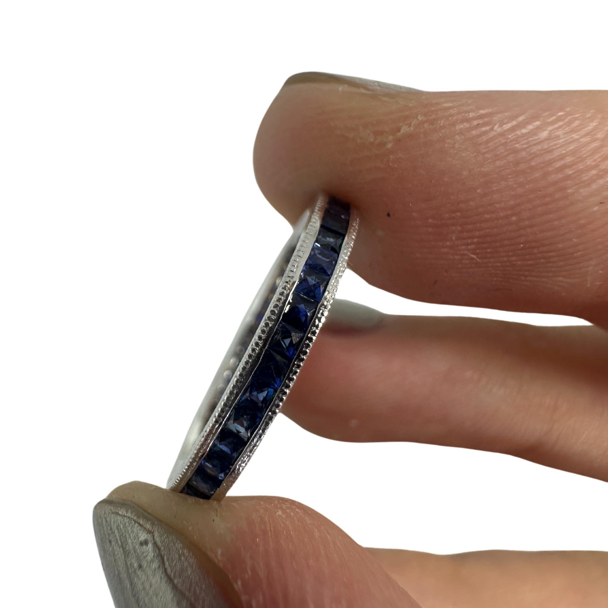 14K Sapphire Eternity Ring 2