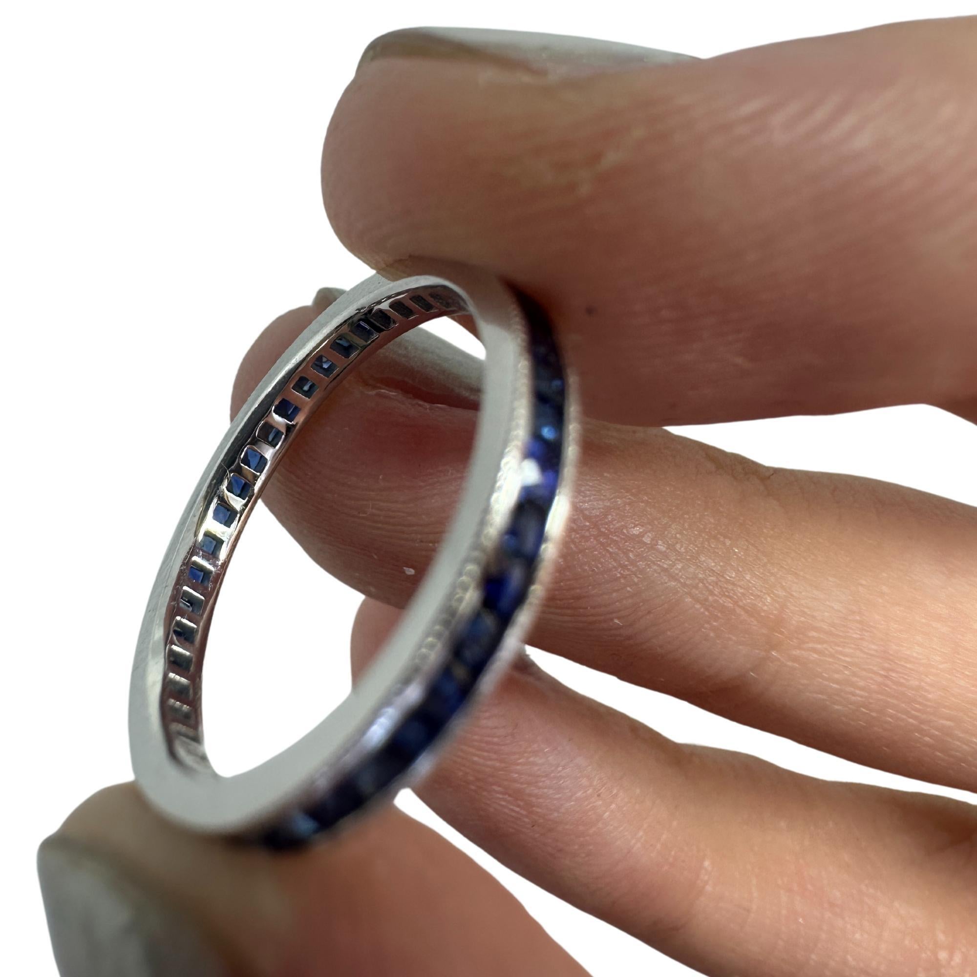 14K Sapphire Eternity Ring 3